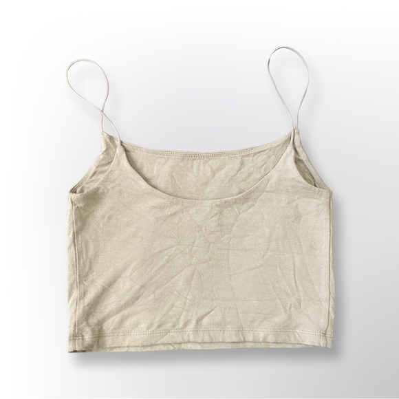 Wilfred Free Cropped Square-Neck Cami, Light Green, XS - Picture 2 of 7